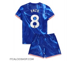 Chelsea Enzo Fernandez #8 Prima Maglia Bambino 2024-25 Manica Corta (+ Pantaloni corti)